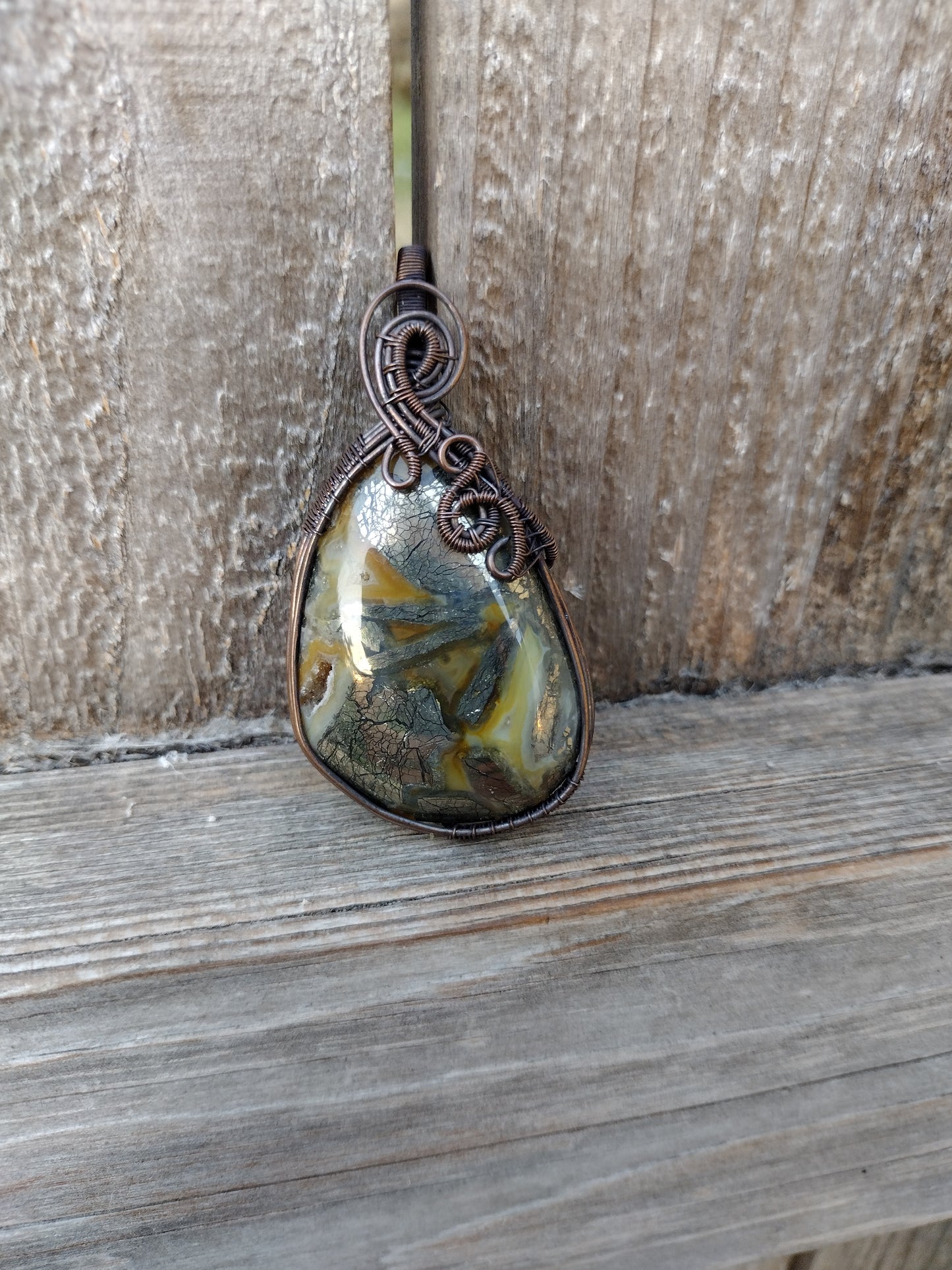 Marcasite Pendant with Druzy