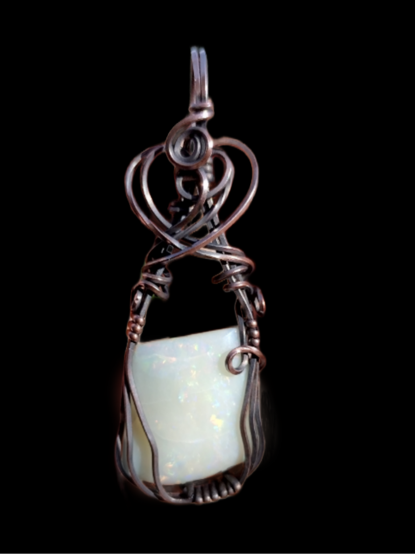 Australian Fire Opal Pendant