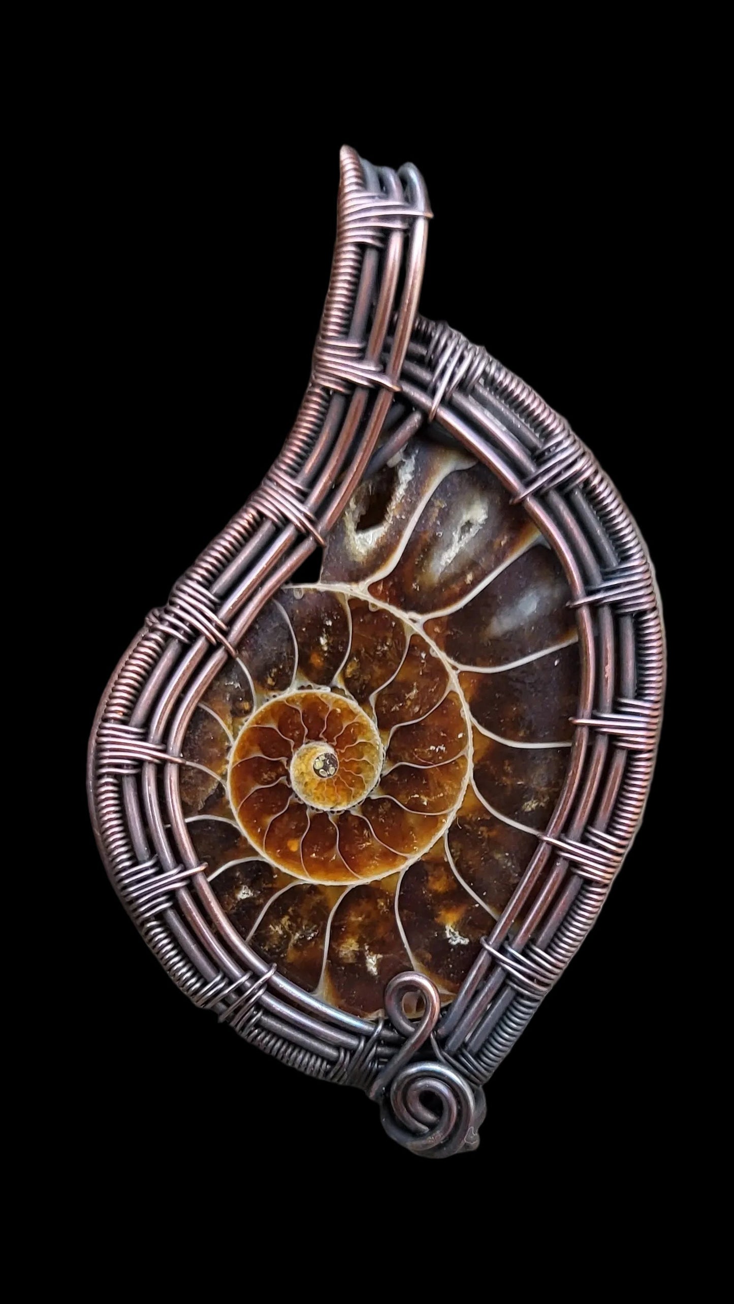 Ammonite Fossil Pendant
