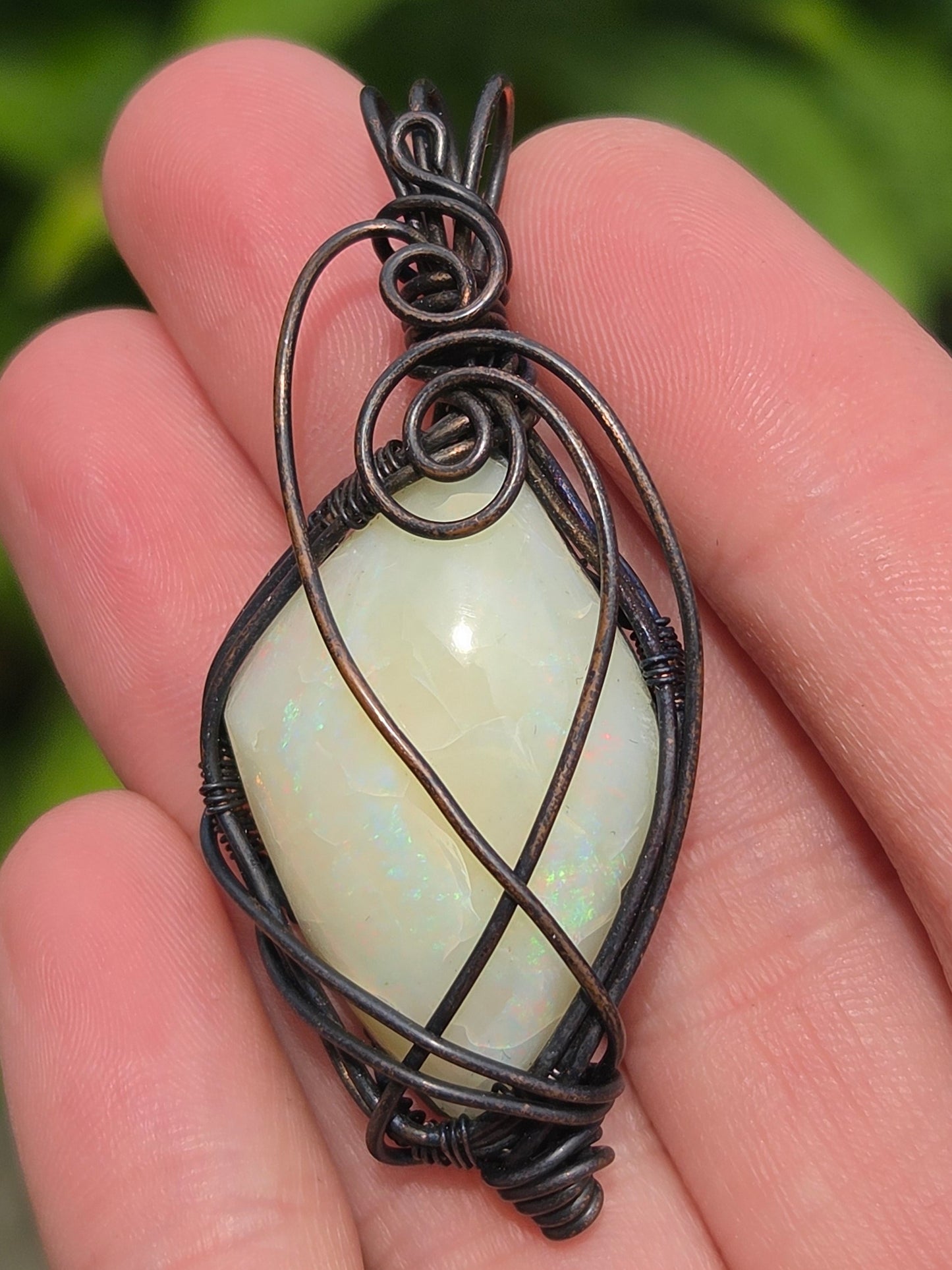 Australian Fire Opal Pendant