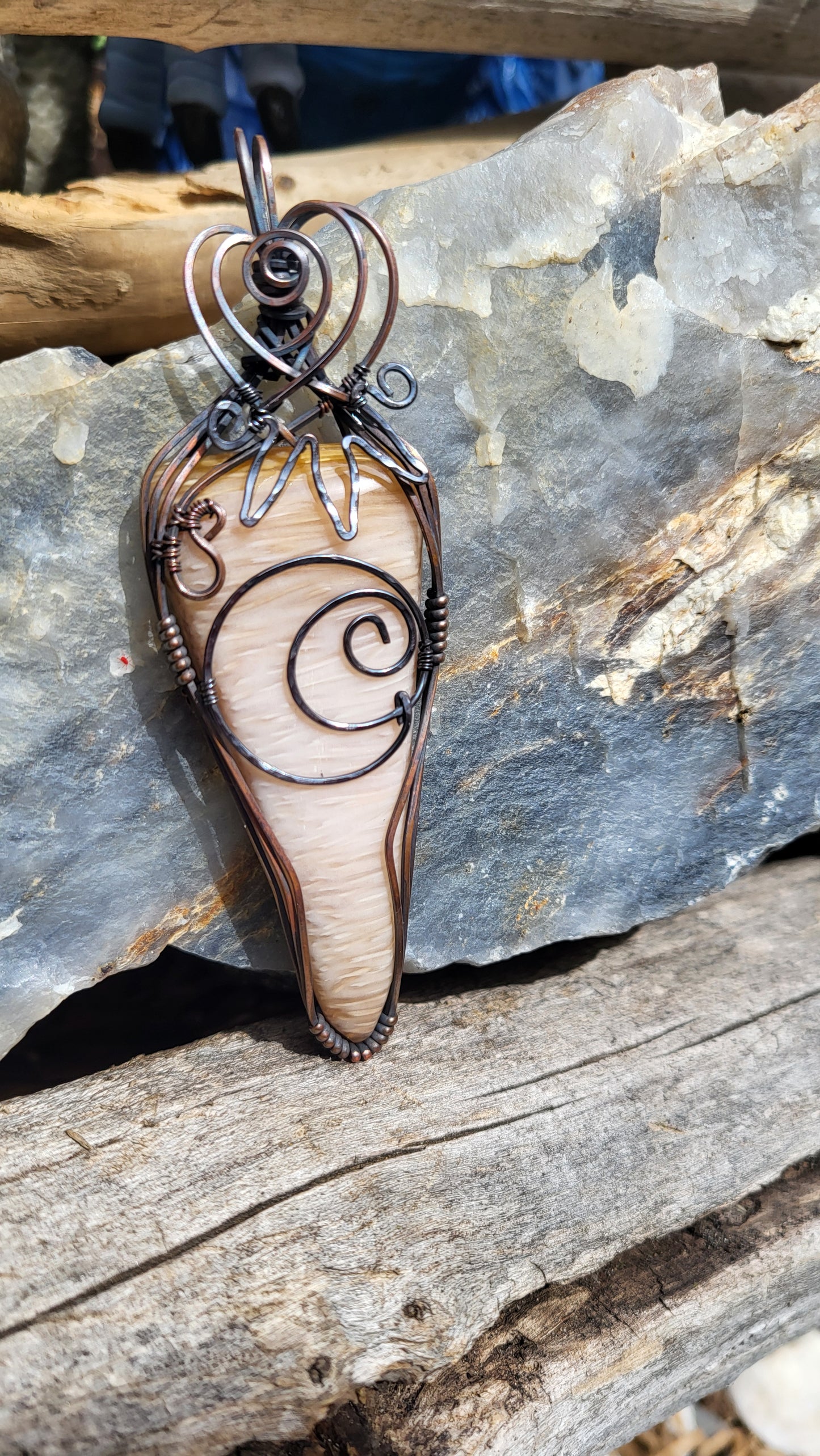 Petrified Palm Wood Pendant