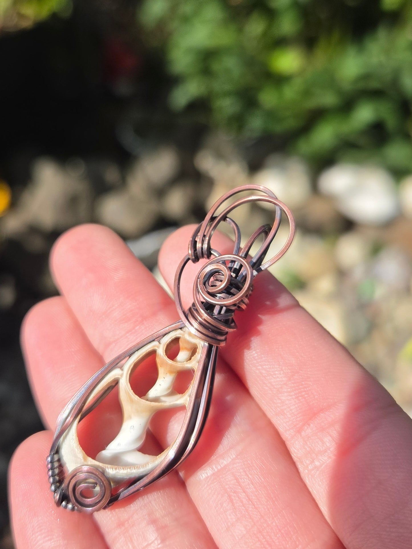 Seashell Copper Pendant