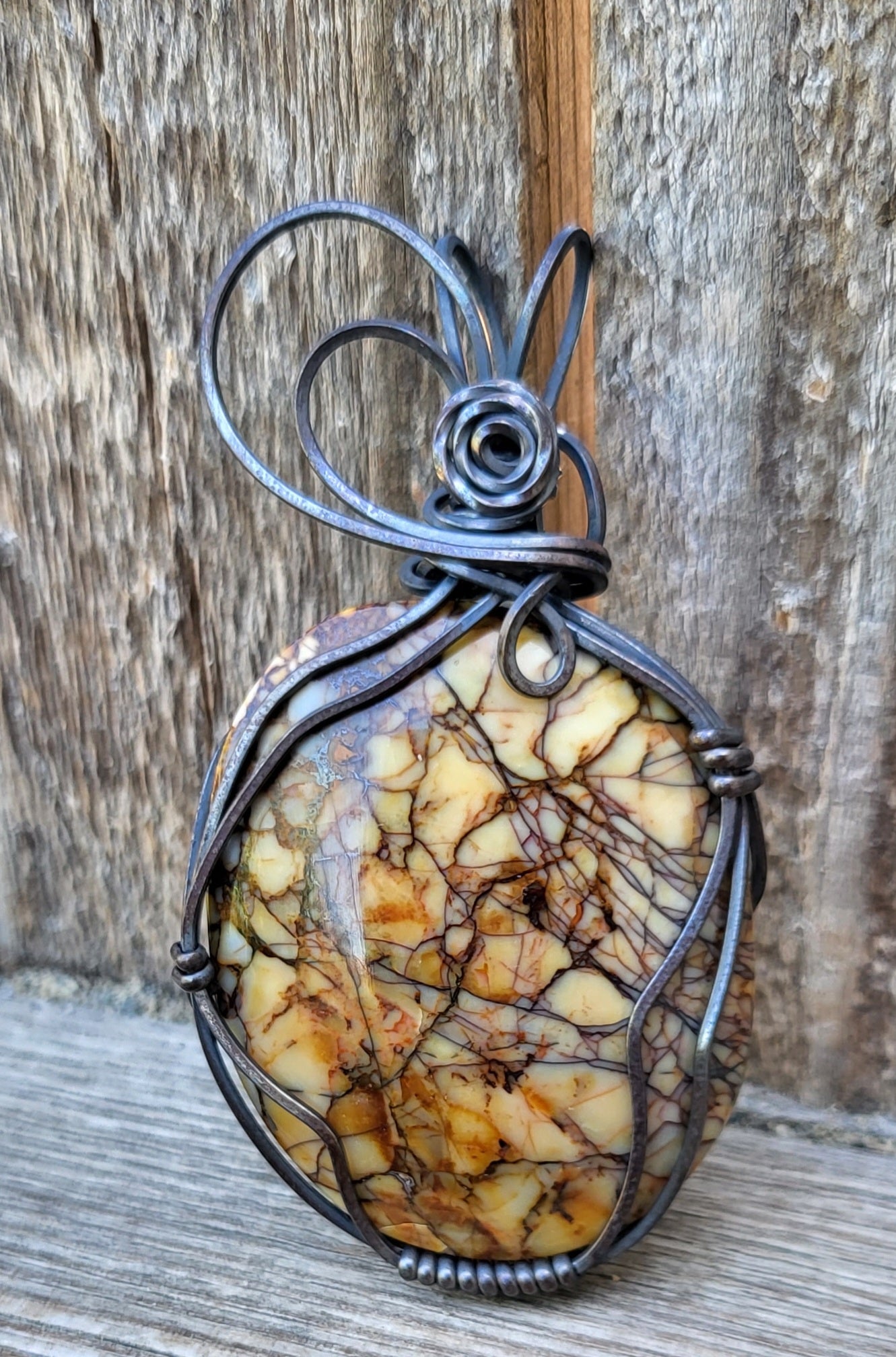 Yellow Jacket Jasper Pendant