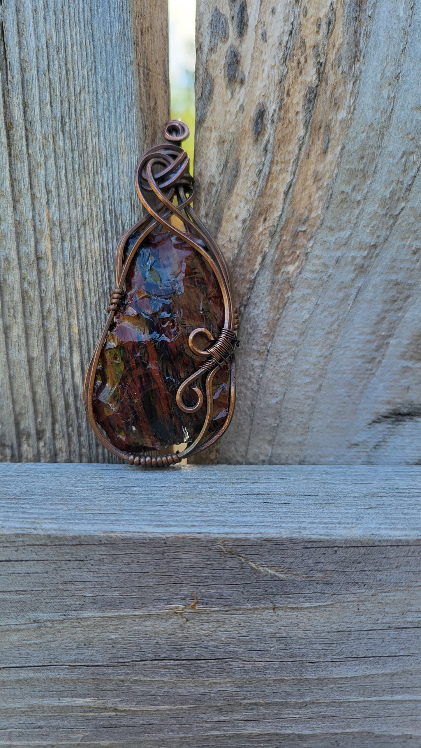 Free-Form Mahogany Obsidian Pendant