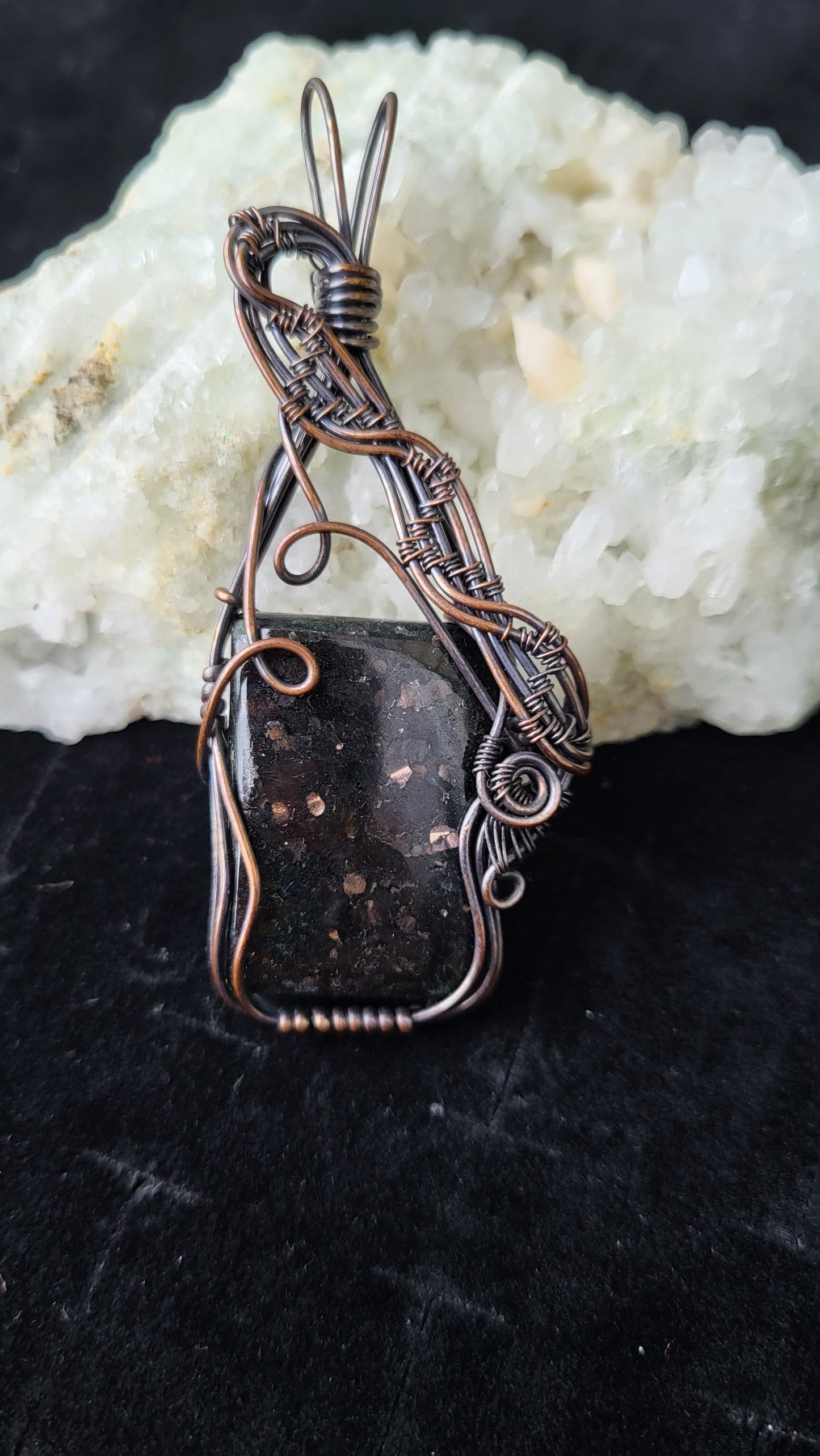 Nuummite Cabochon Pendant