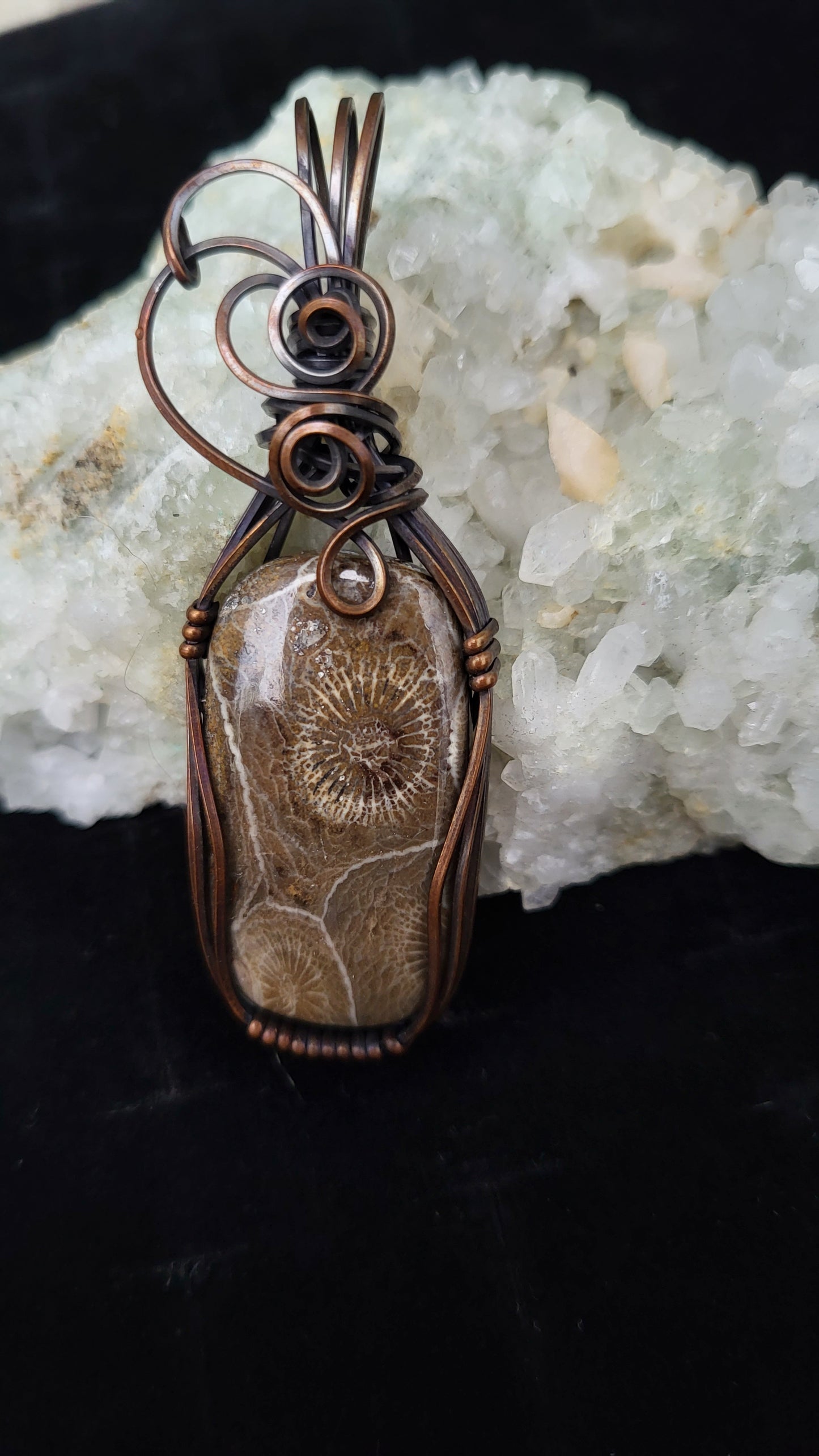 Coral Jade Pendant