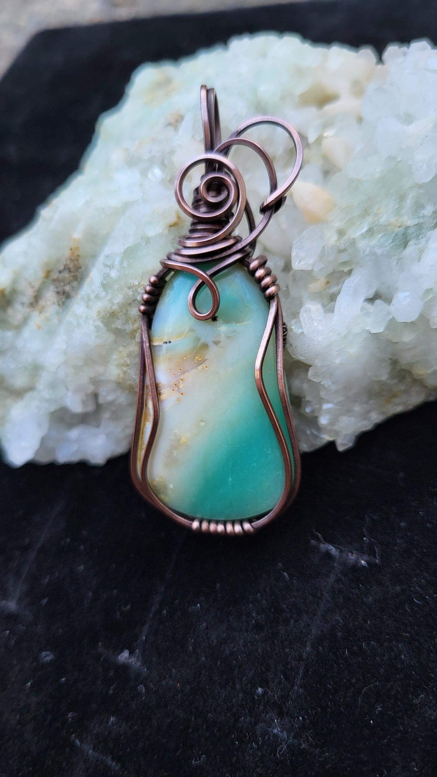 Ocean Wave Jasper Pendant