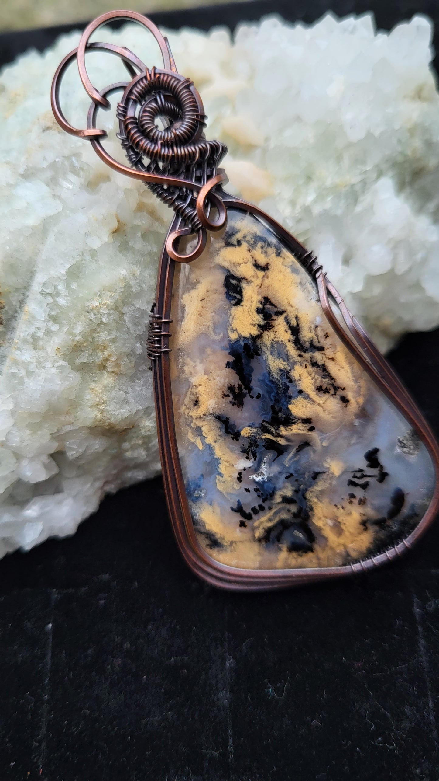 Dendritic Honey Agate