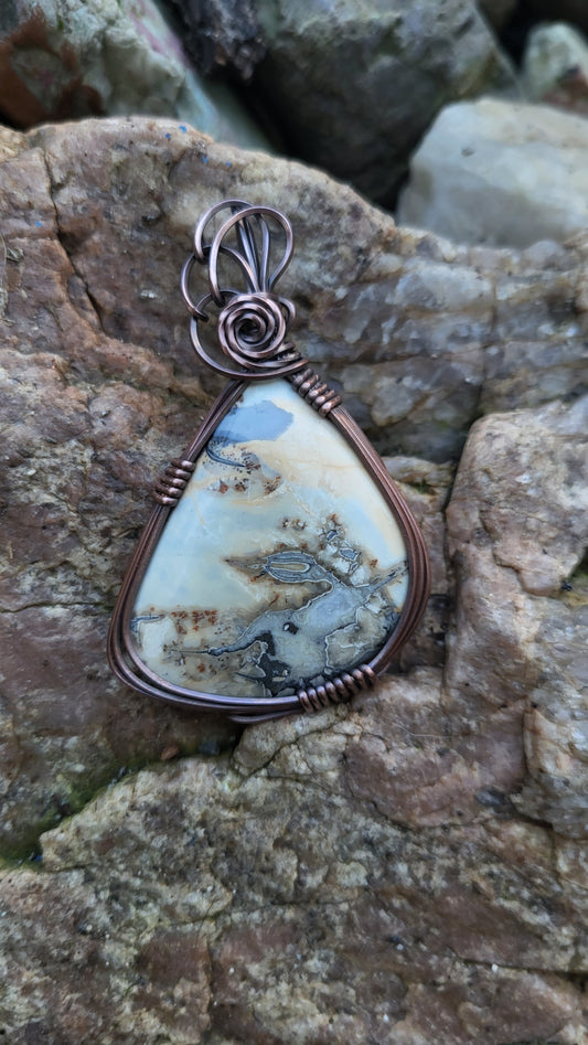 Maligano Jasper Cabochon Pendant