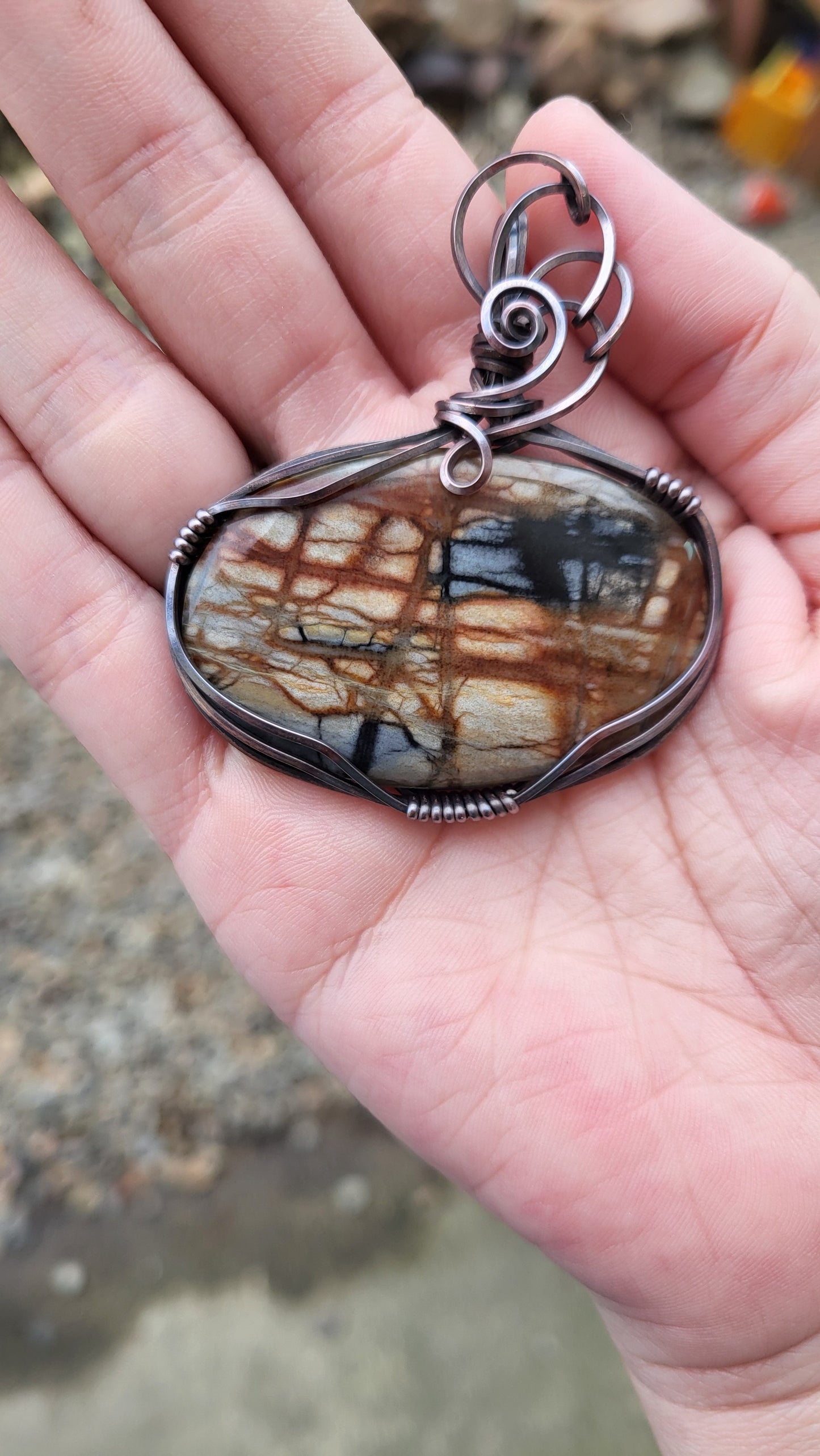 Picasso Jasper Pendant