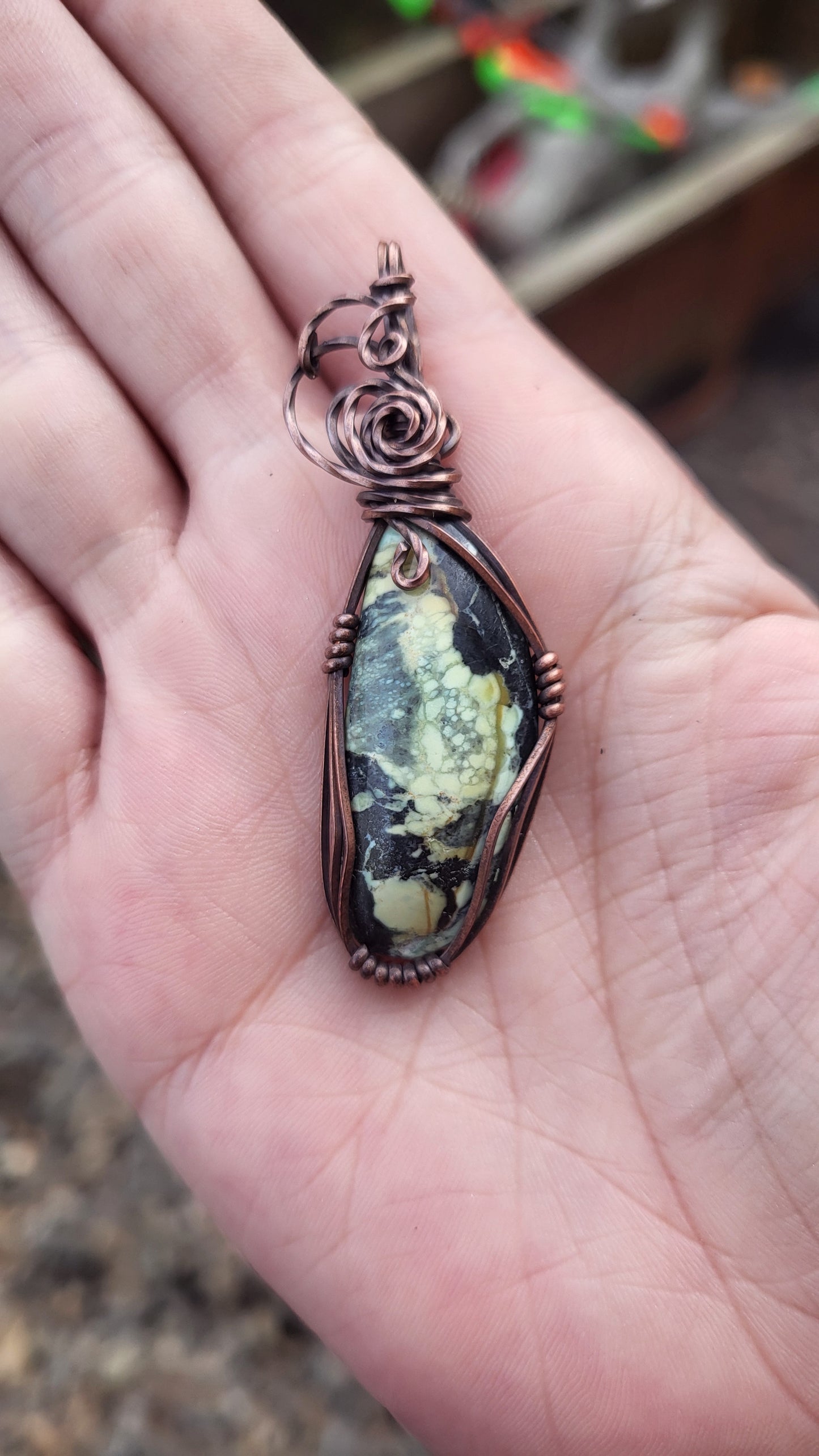 Snowville Variscite Pendant