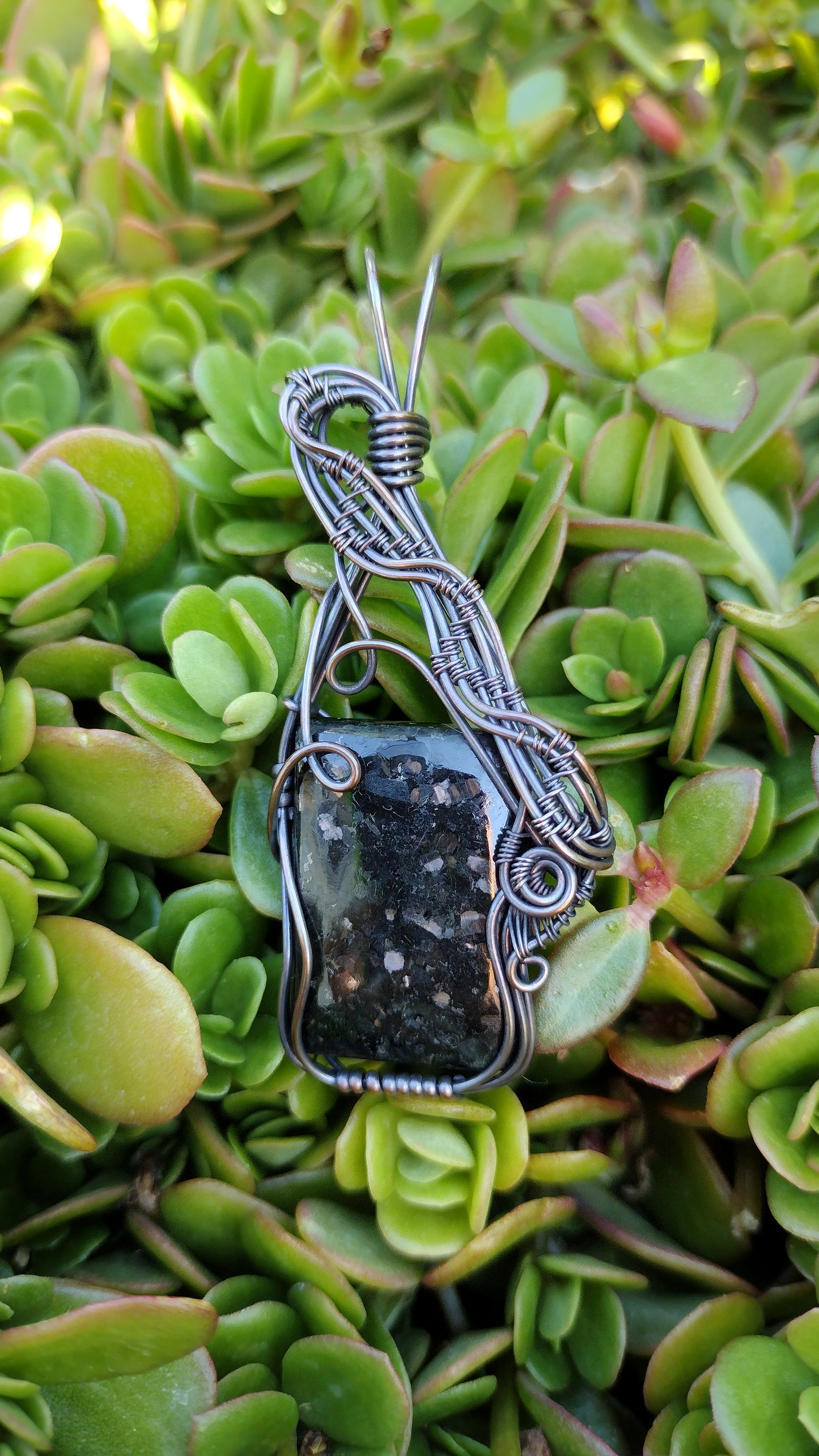 Nuummite Cabochon Pendant