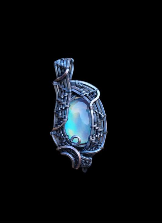 Aurora Opal Doublet Pendant