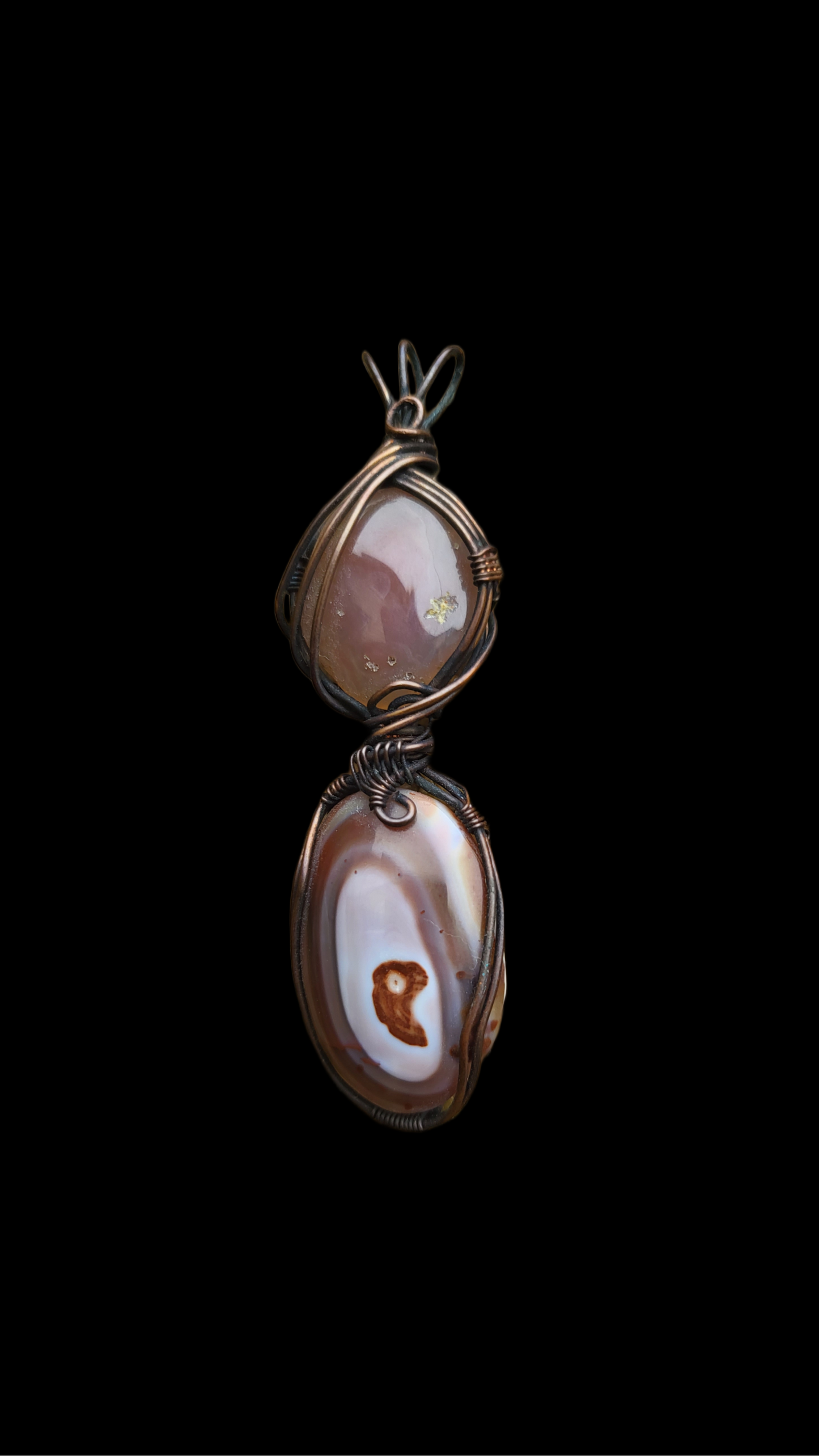 Laguna Agate & Imperial Jasper Totem Pendant
