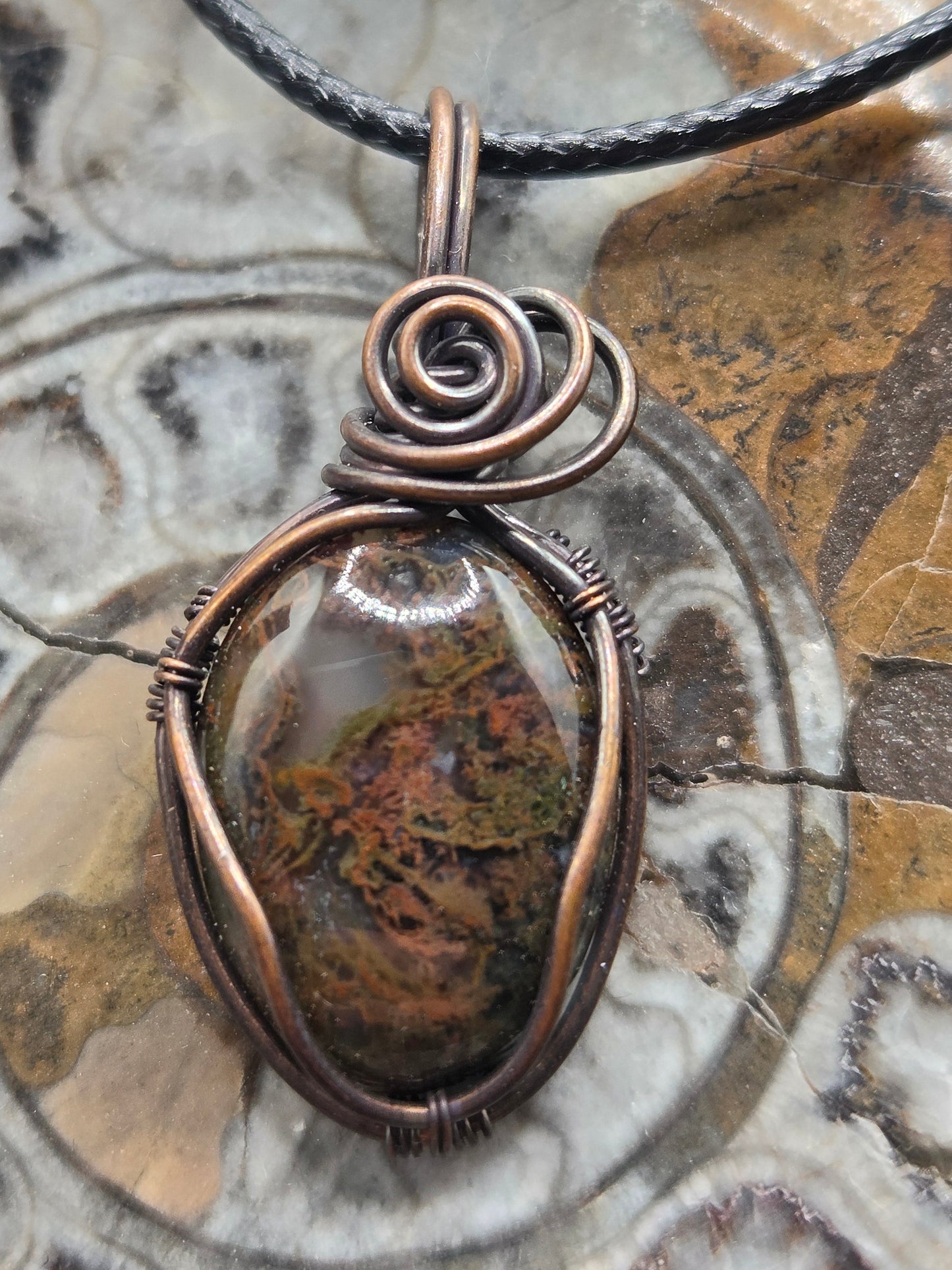 Moss Agate Mini Pendant