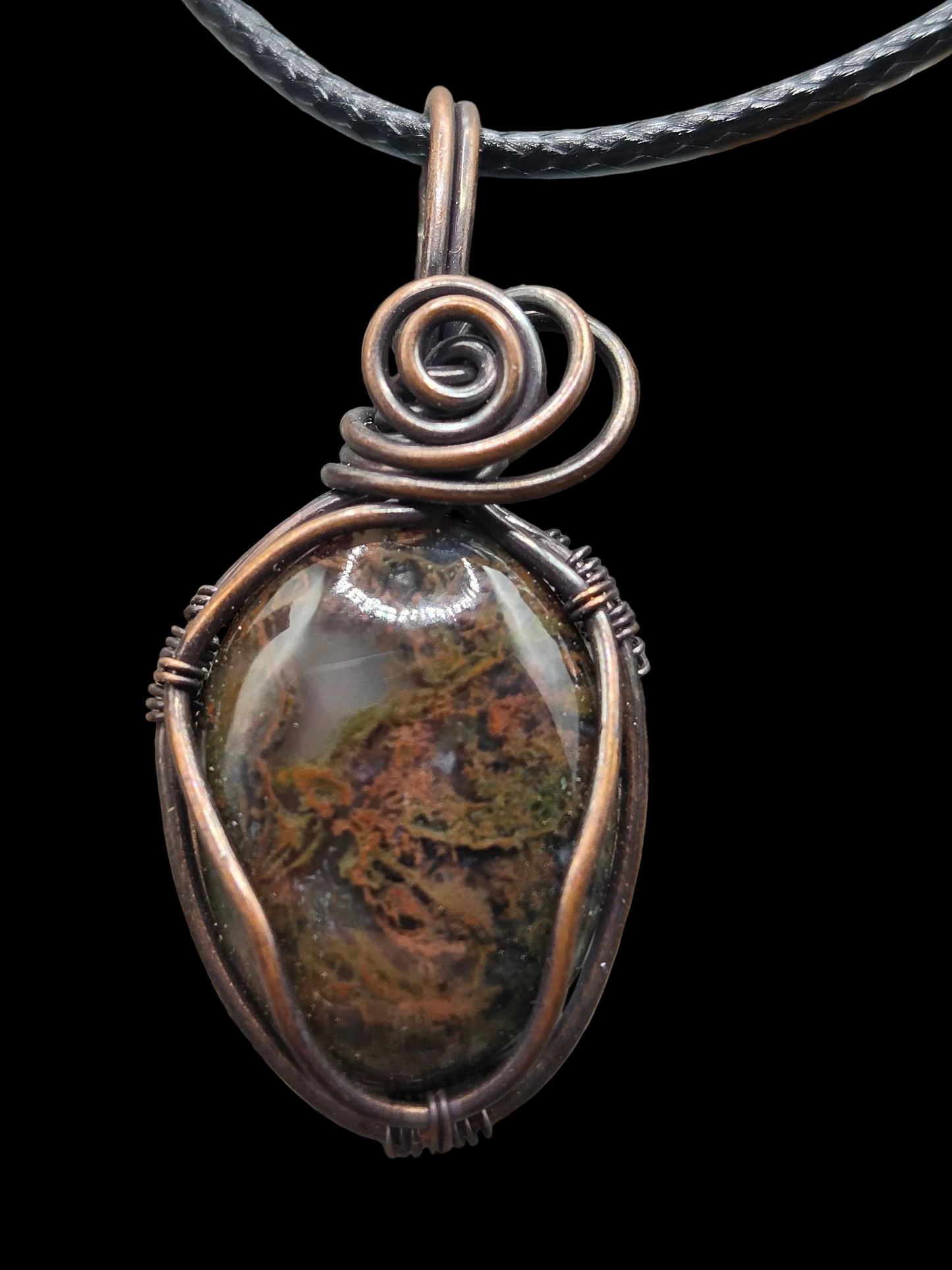 Moss Agate Mini Pendant