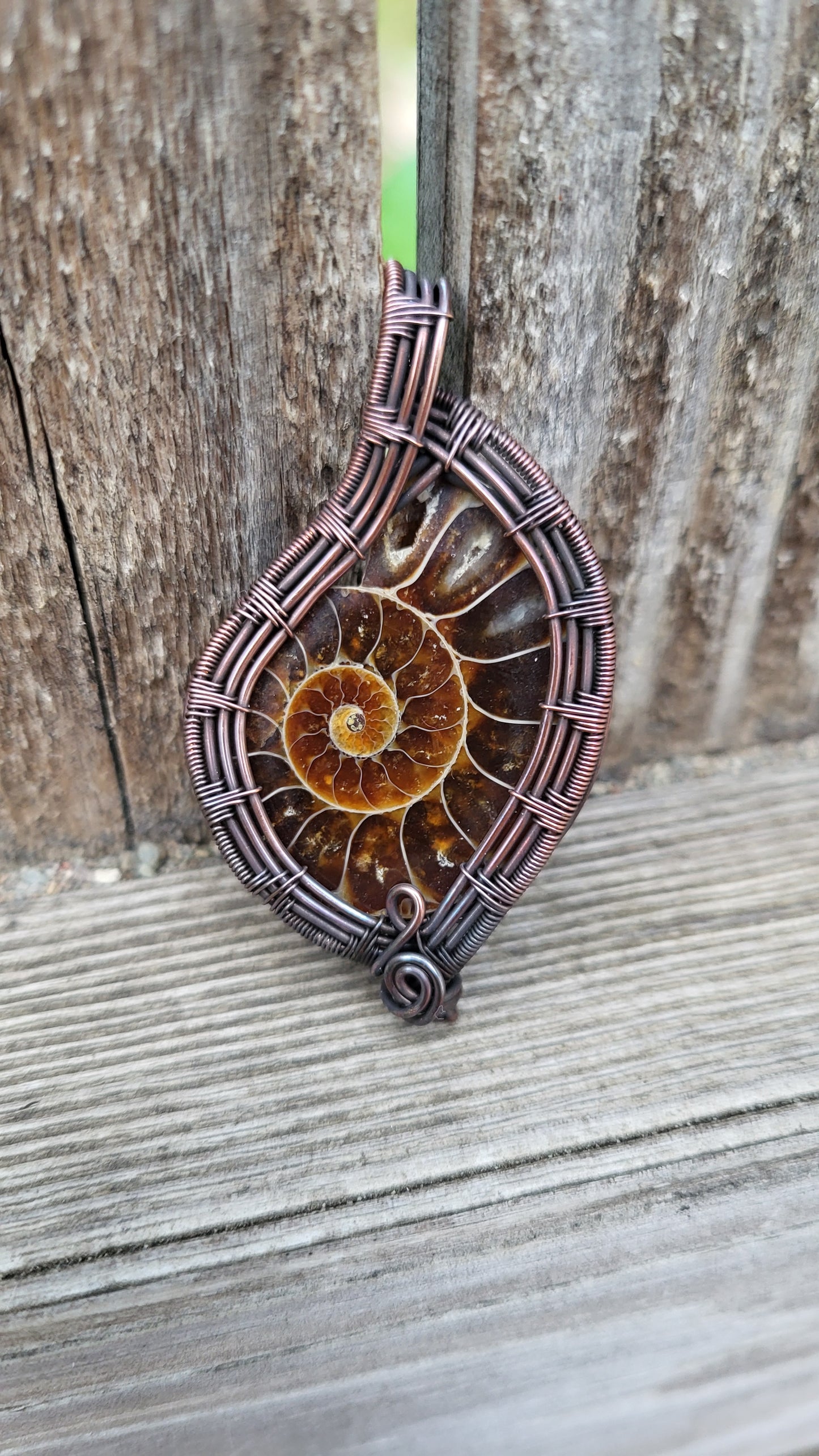 Ammonite Fossil Pendant