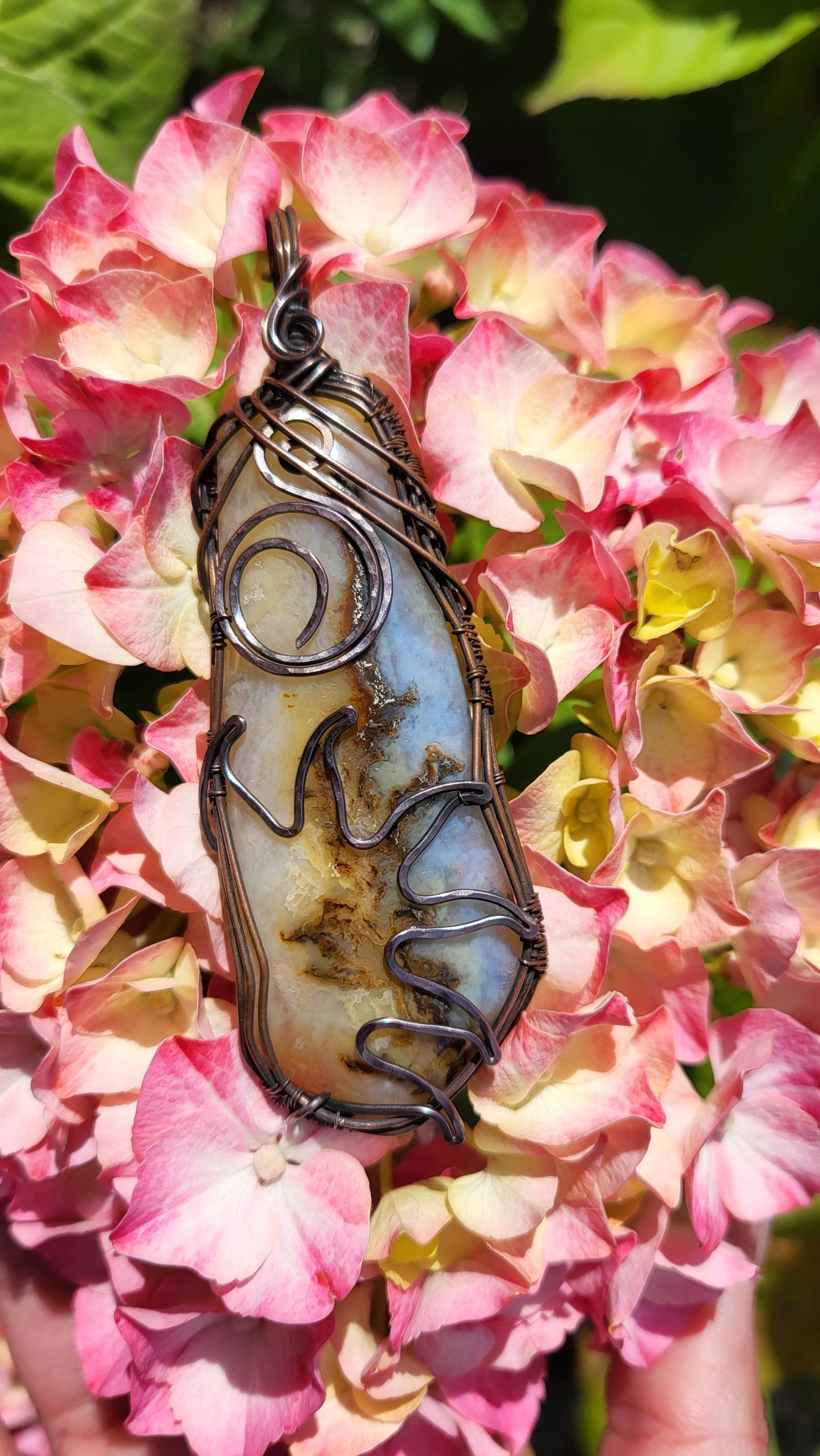 Trent Agate Copper Pendant