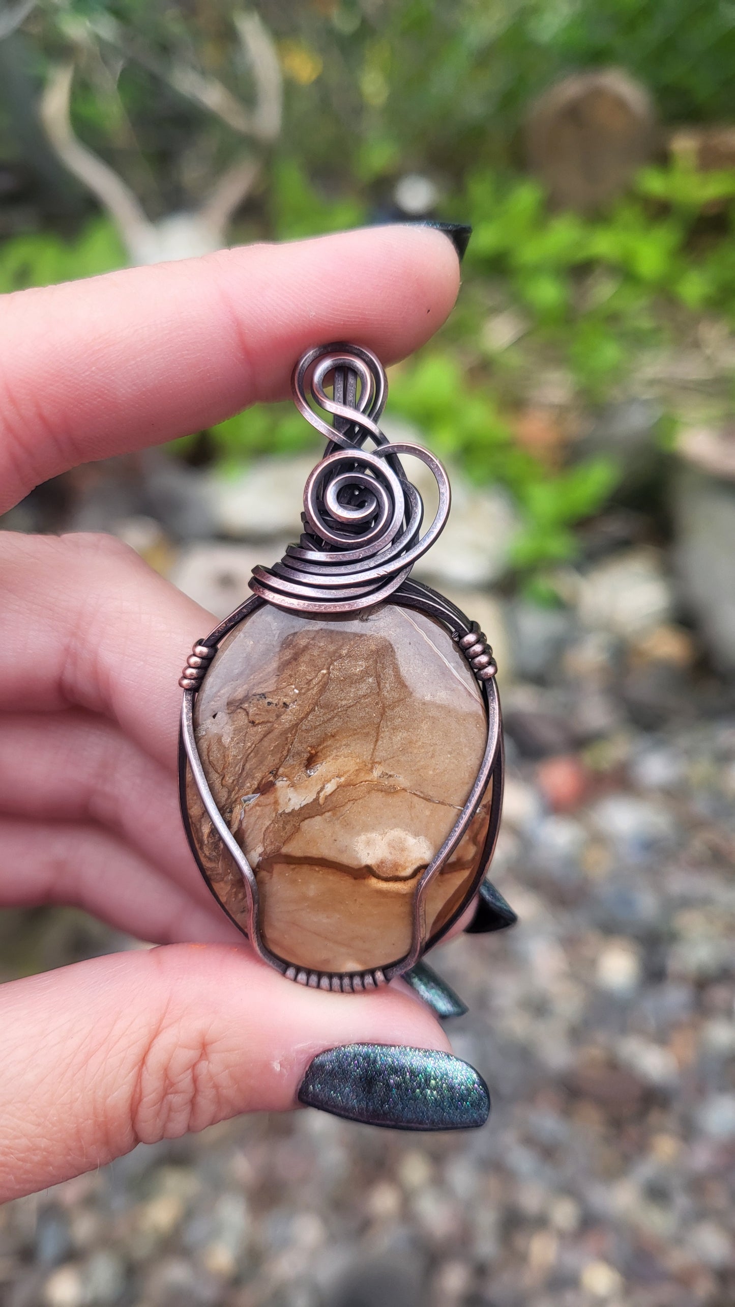 Picture Jasper Pendant
