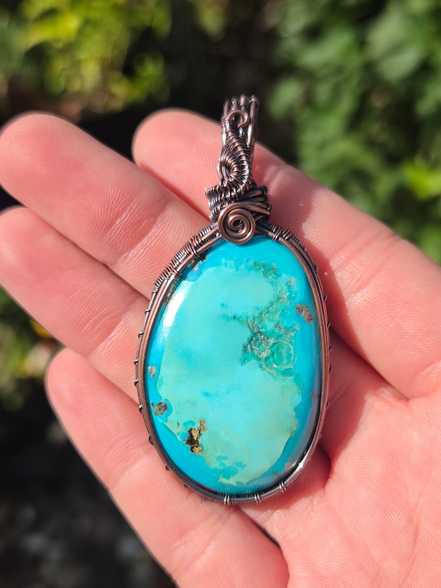 Royston Turquoise Copper Pendant
