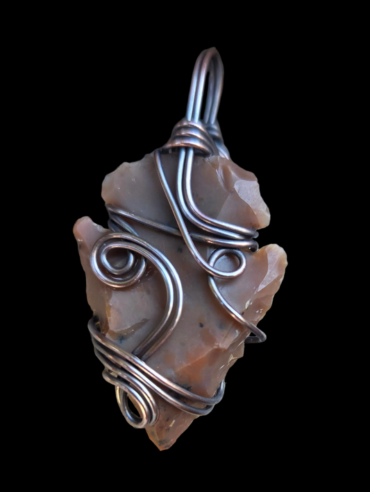 Arrowhead Oxidized Copper Pendant