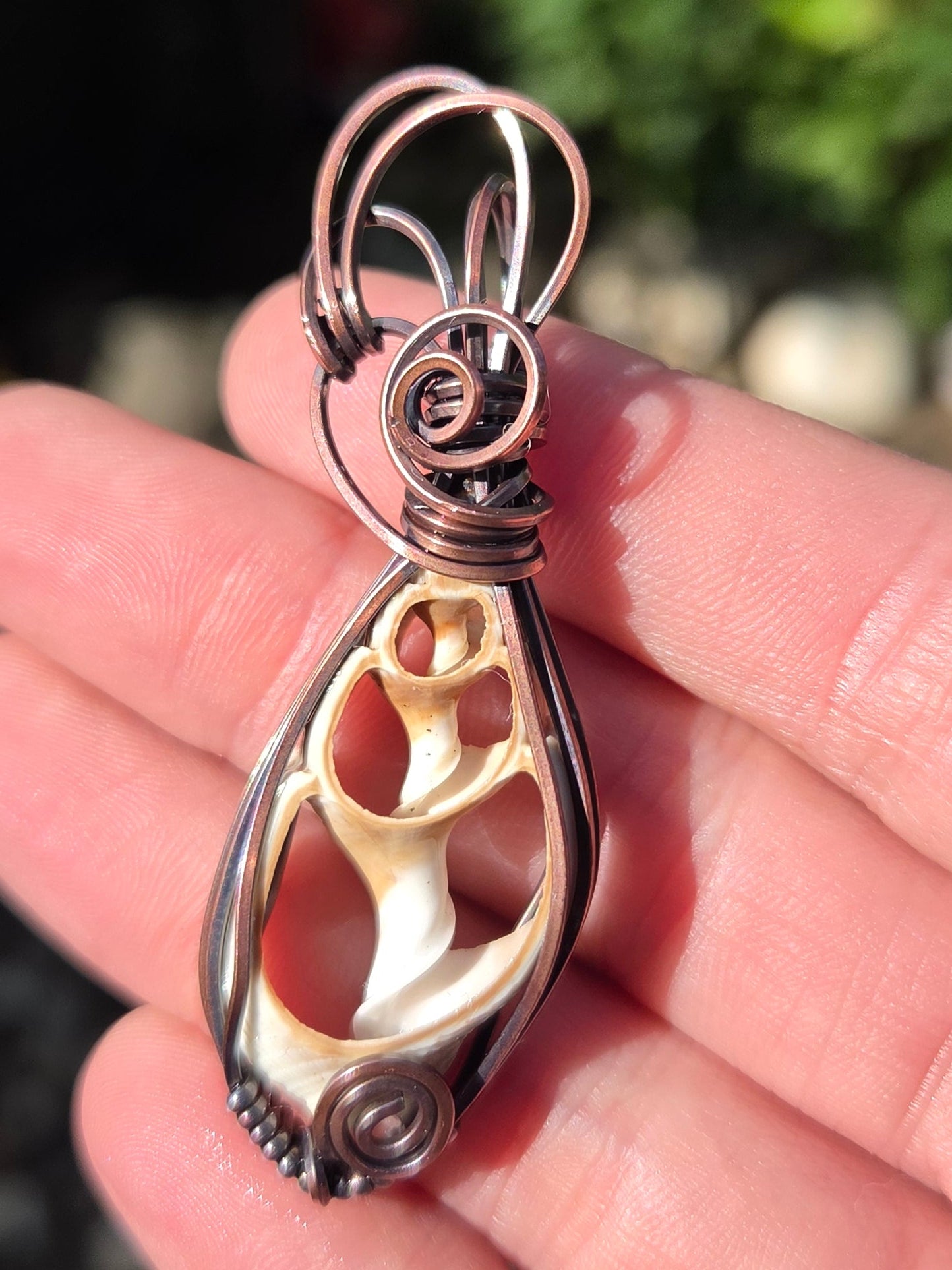 Seashell Copper Pendant