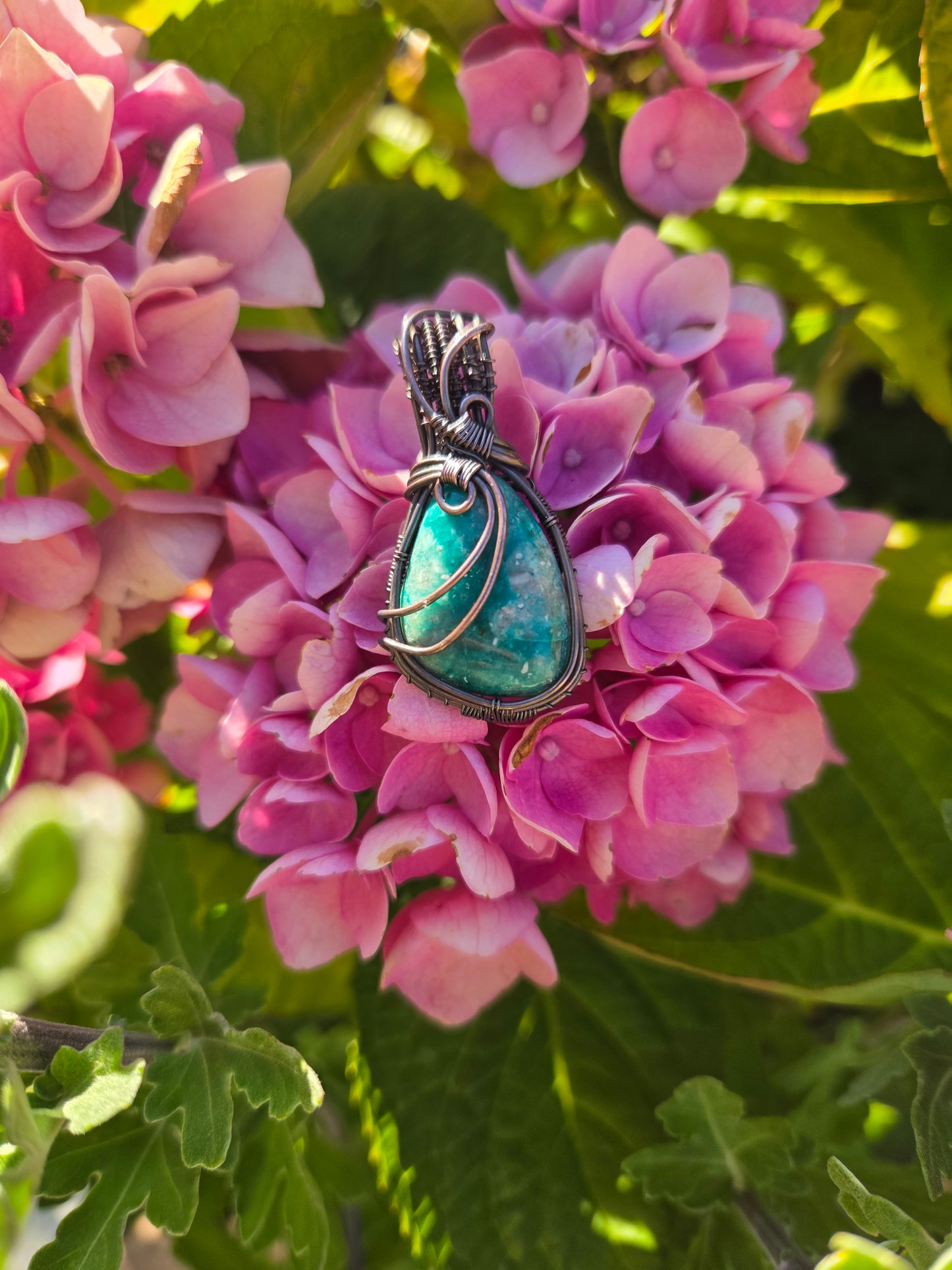 Handcrafted Chrysocolla Pendant