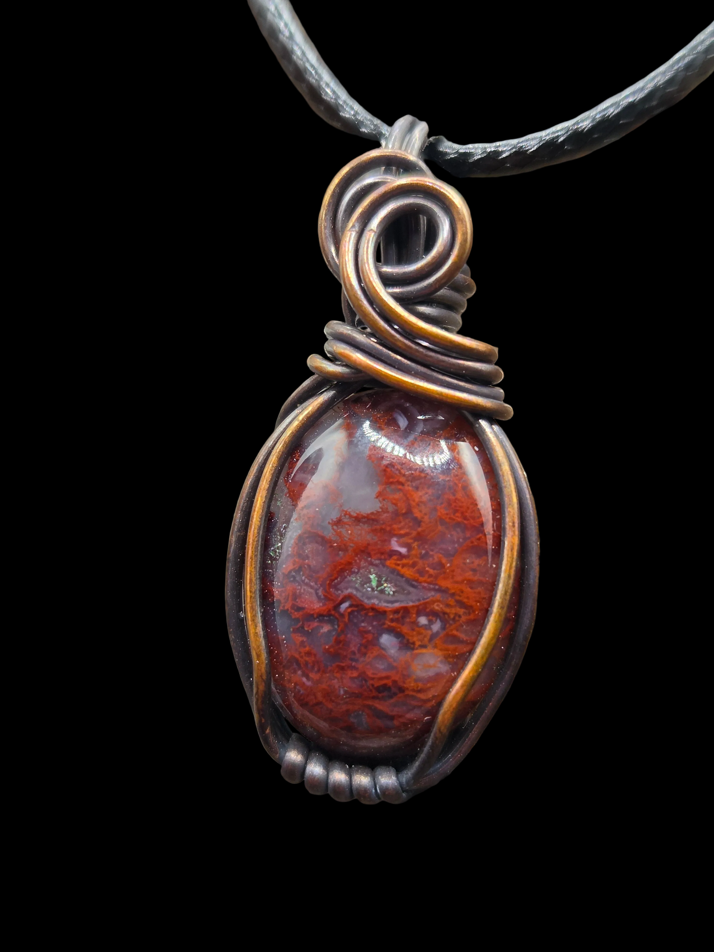 Red Moss Agate Mini Pendant