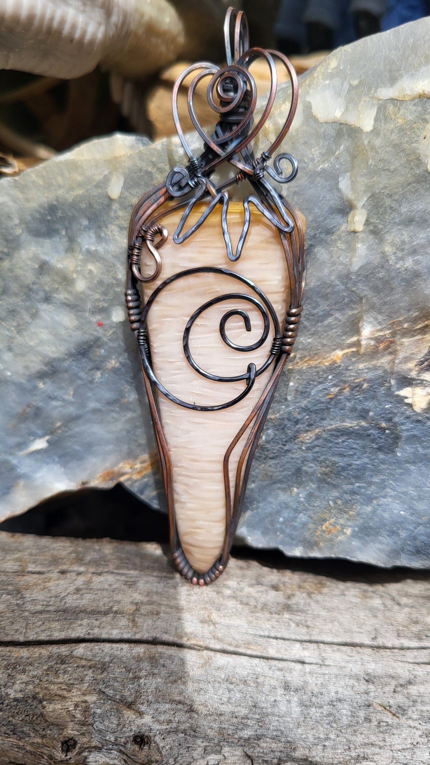 Petrified Palm Wood Pendant