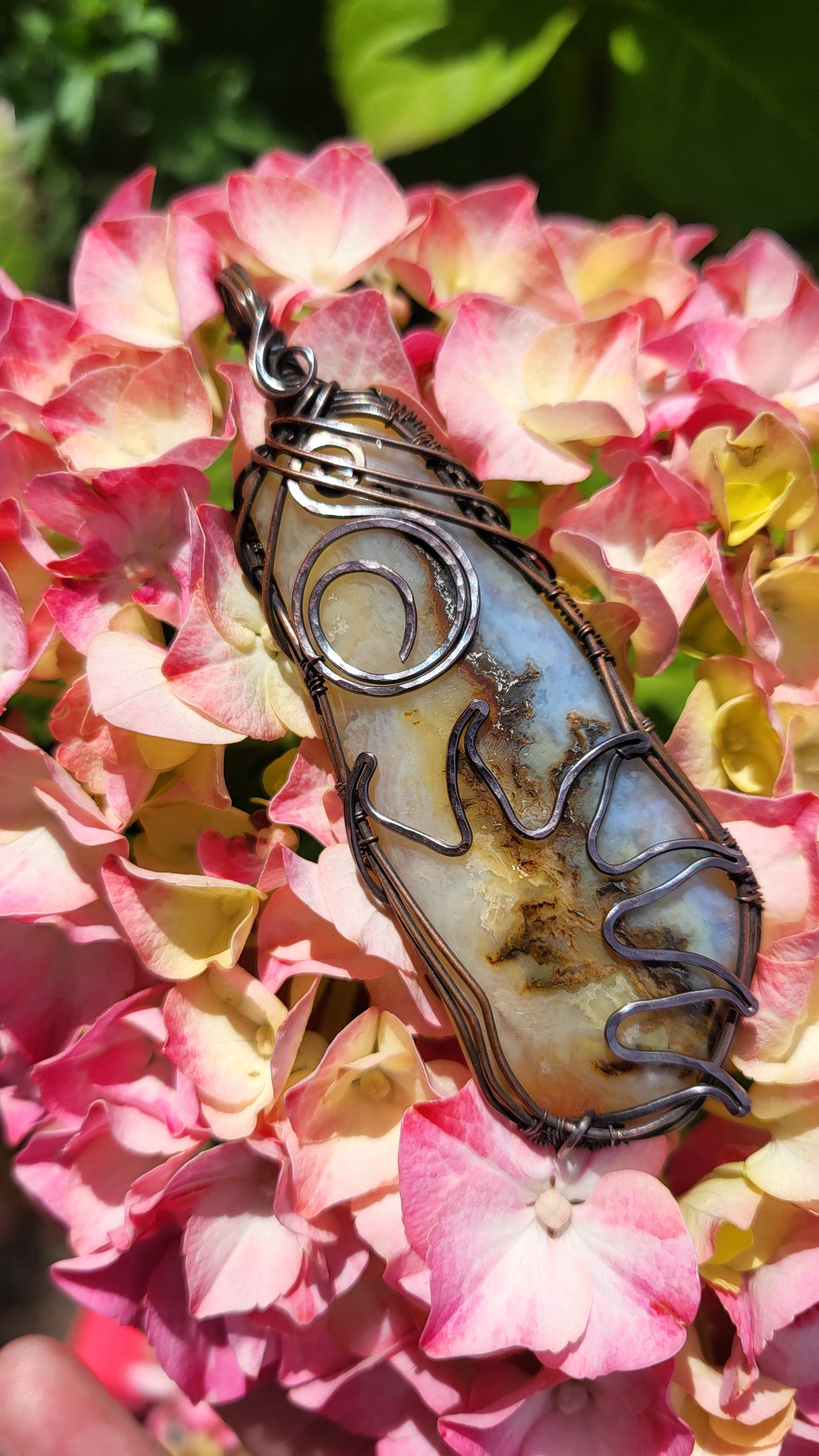 Trent Agate Copper Pendant